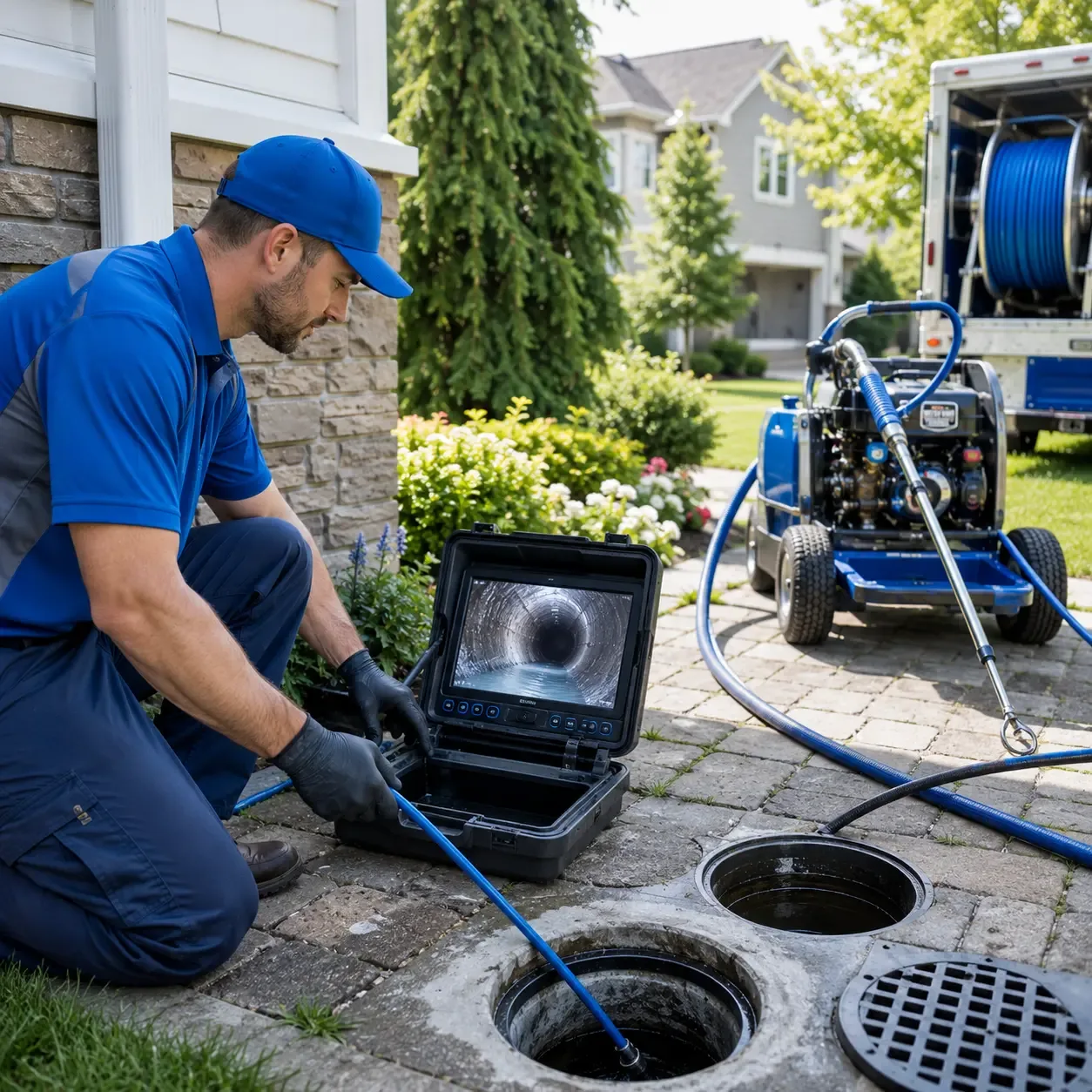 Outdoor drain cleaning professionals serving Fresno, TX